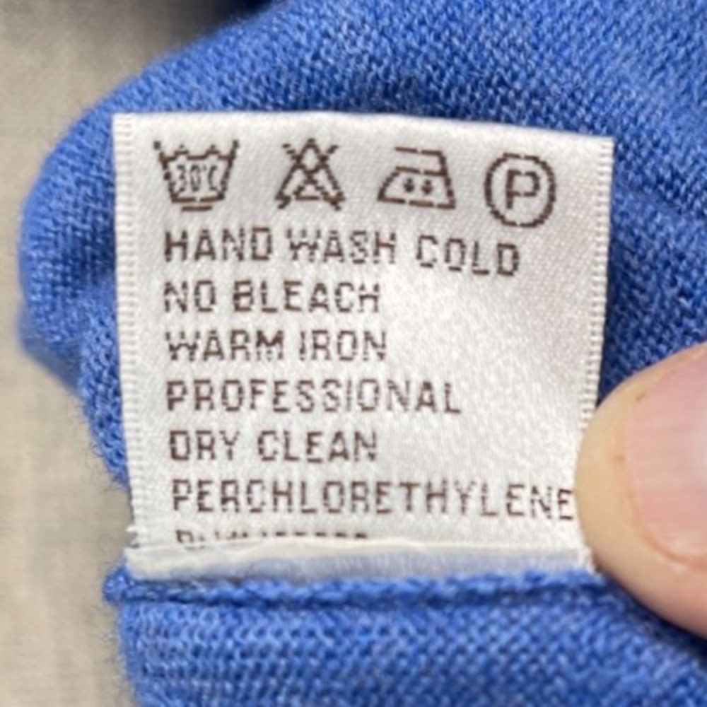 Peter Millar‎ Women's 1/4 Zip Sweater Vest XL Heather Blue Merino Wool - Picture 7 of 9